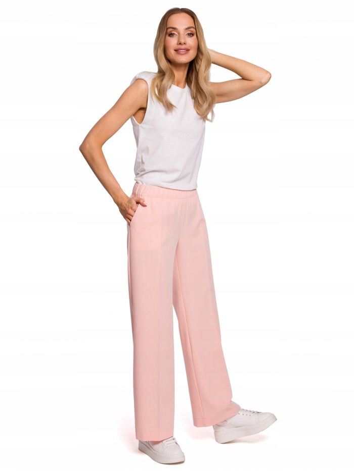 

Eu XL M570 Spodnie Na Gumie - pudrowe Eu XL