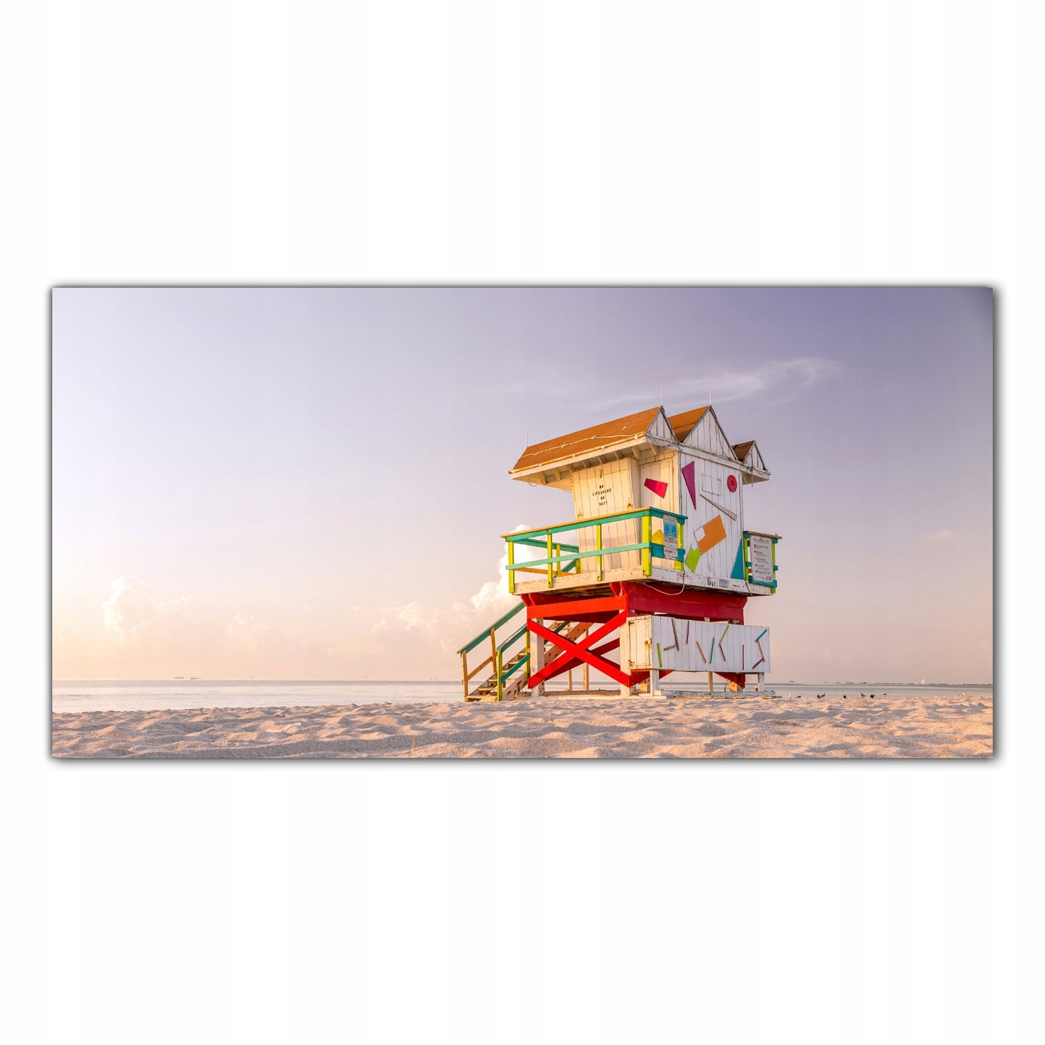 Miami Záchranná věž 120x60 Tvrzené sklo panel