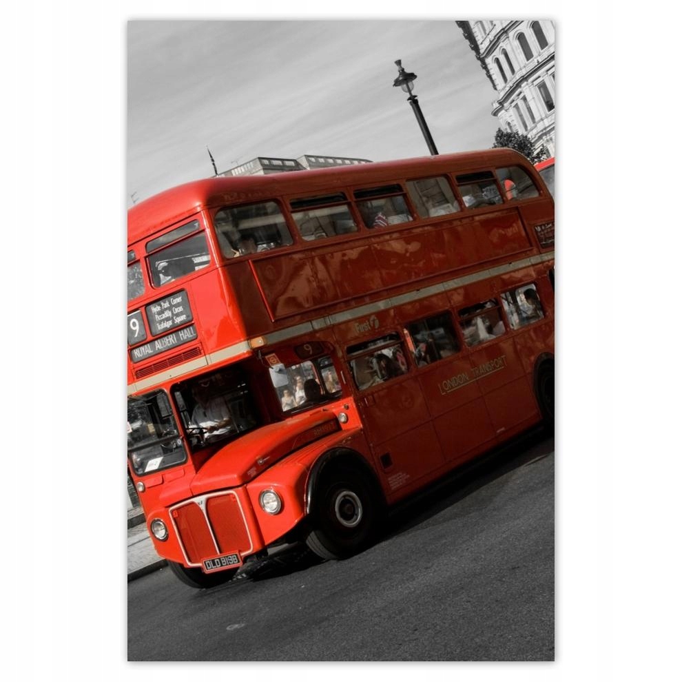 

Plakat samoprzylepny 40x60 Czerwony autobus Londyn