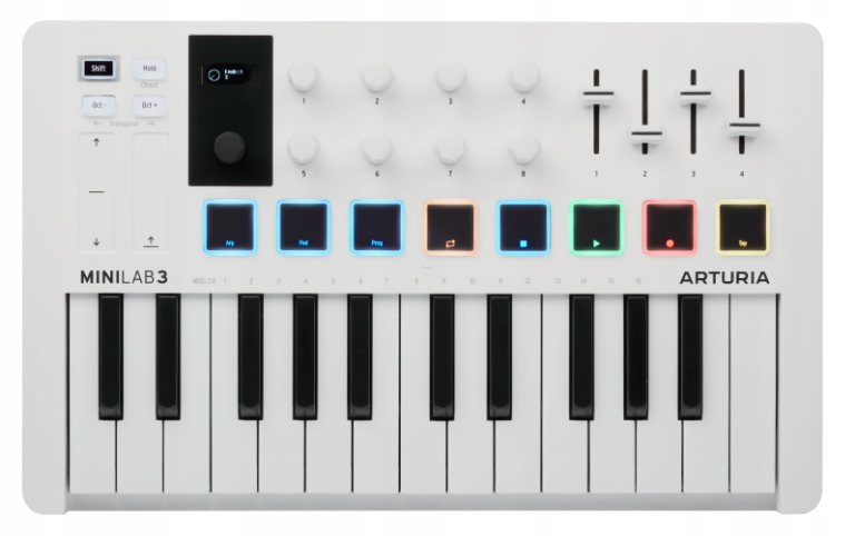ARTURIA MINILAB 3 KLAWIATURA STERUJĄCA USB MIDI ANALOG LAB ABLETON Kod producenta Arturia Minilab 3 NOWOŚĆ