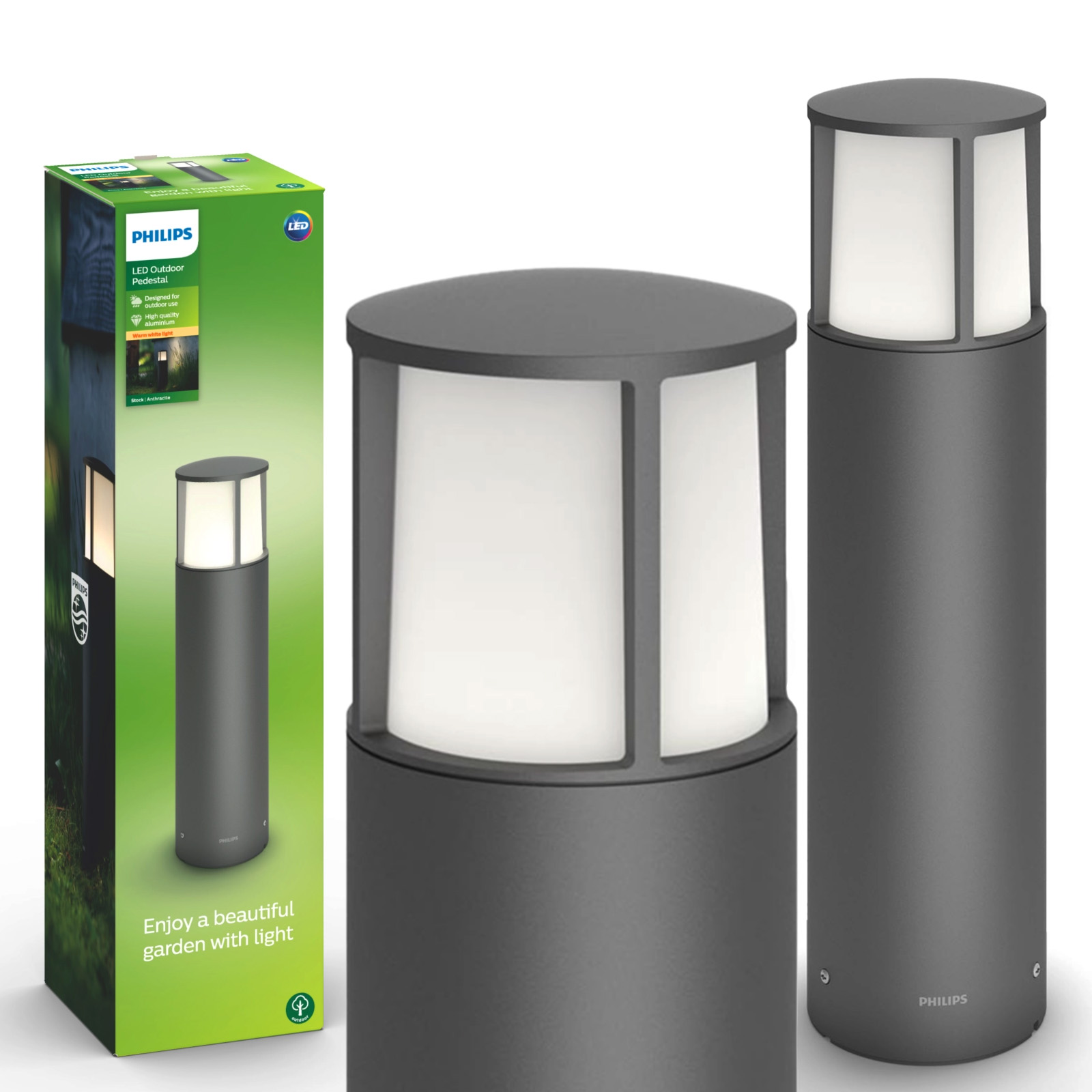 Vonkajšia záhradná lampa Stĺpik 40 cm Led 5.5 W 600 lm 2700K IP44 Philips