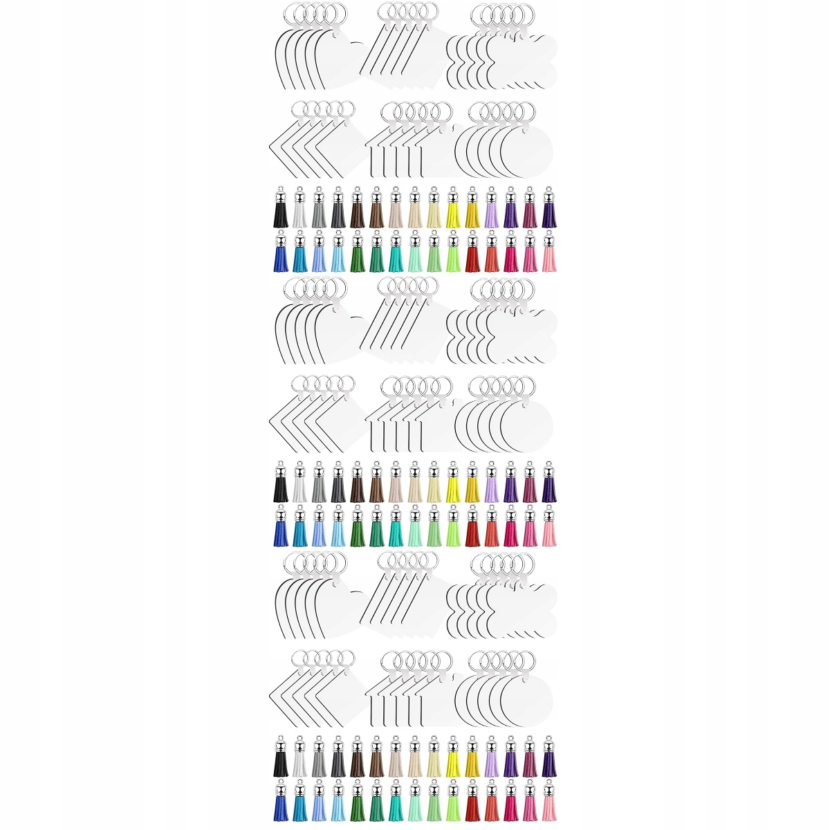 Brelok z frędzlami Prezent DIY Pusta ręka Decor 3