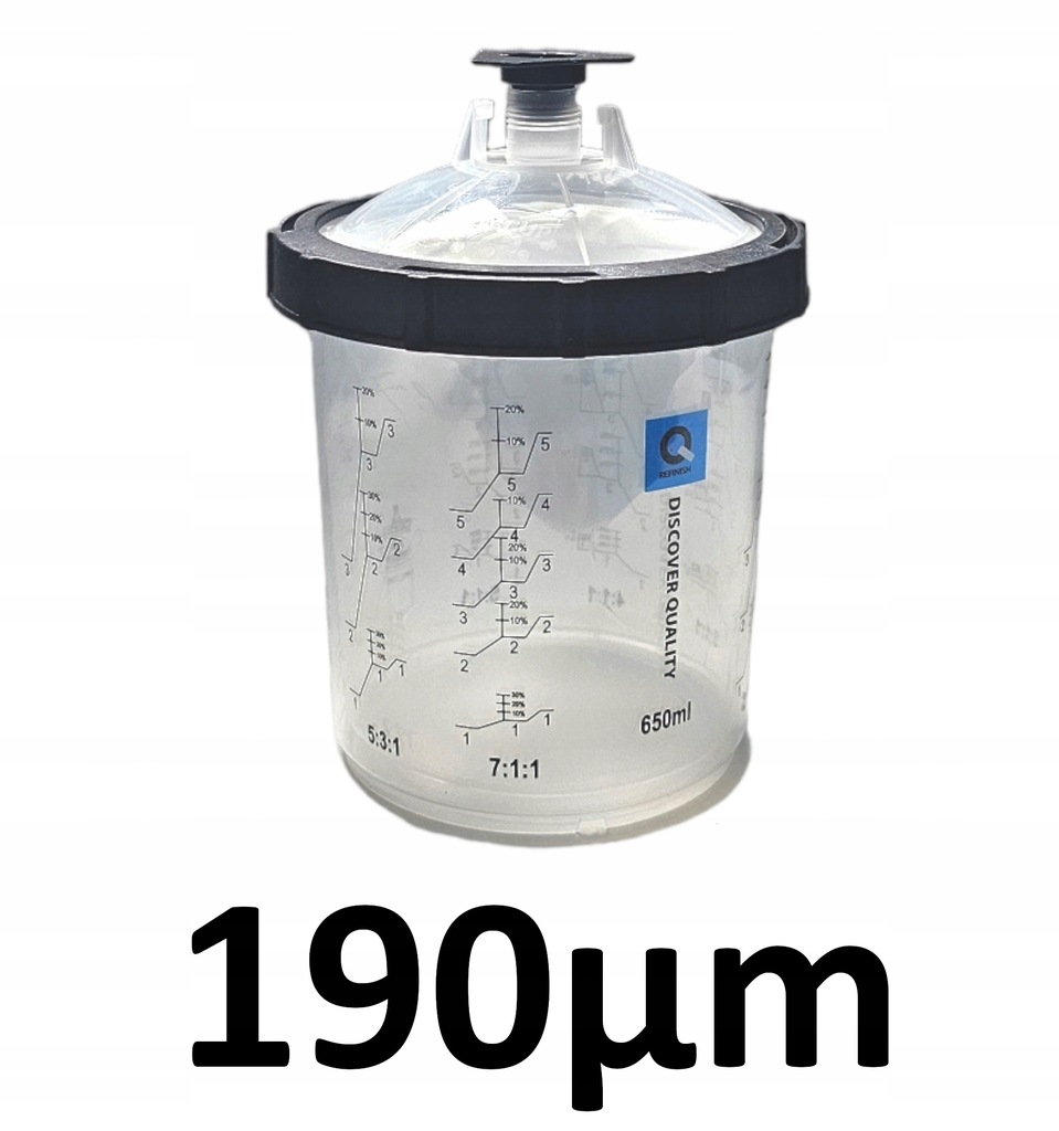 Kubki Pps Zestaw 650 ml 190UM Q-refinish 50 szt.