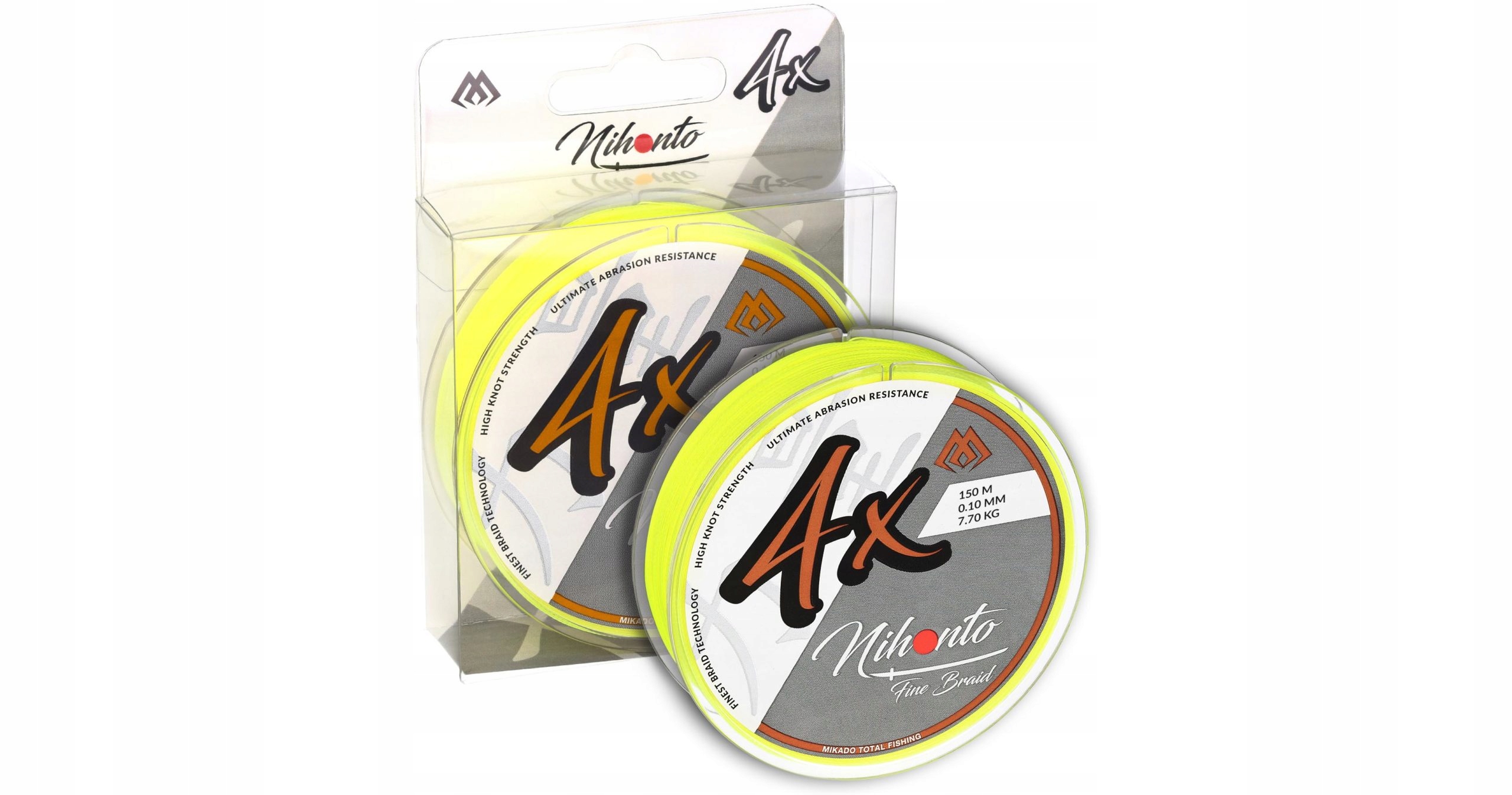 Plecionka Mikado Nihonto Fine Braid Fluo 0,14MM 150M