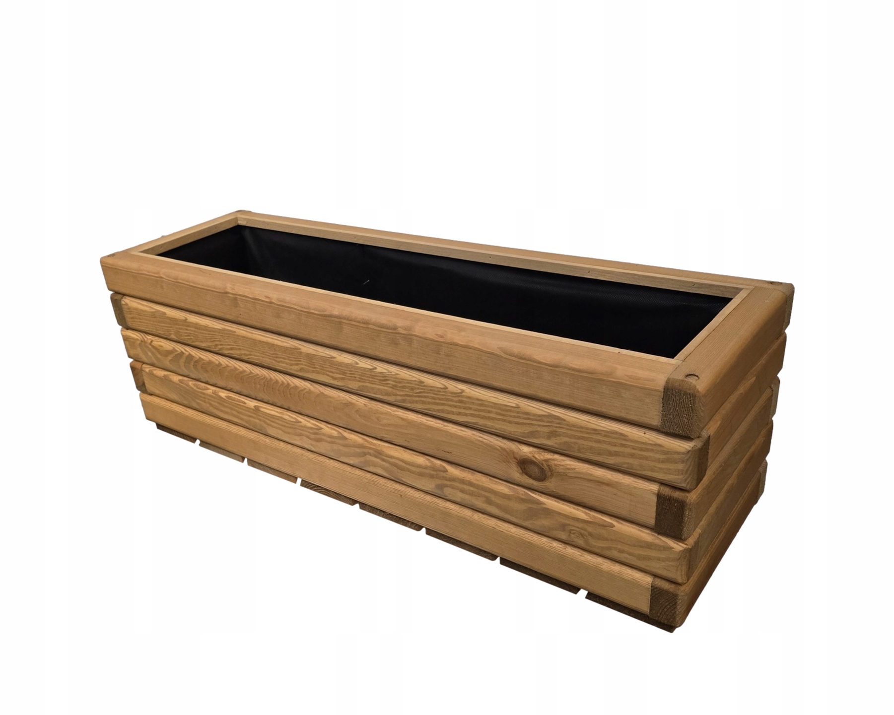 Kvetináč drevo žltý Zpd 110 cm x 25 x 30 cm