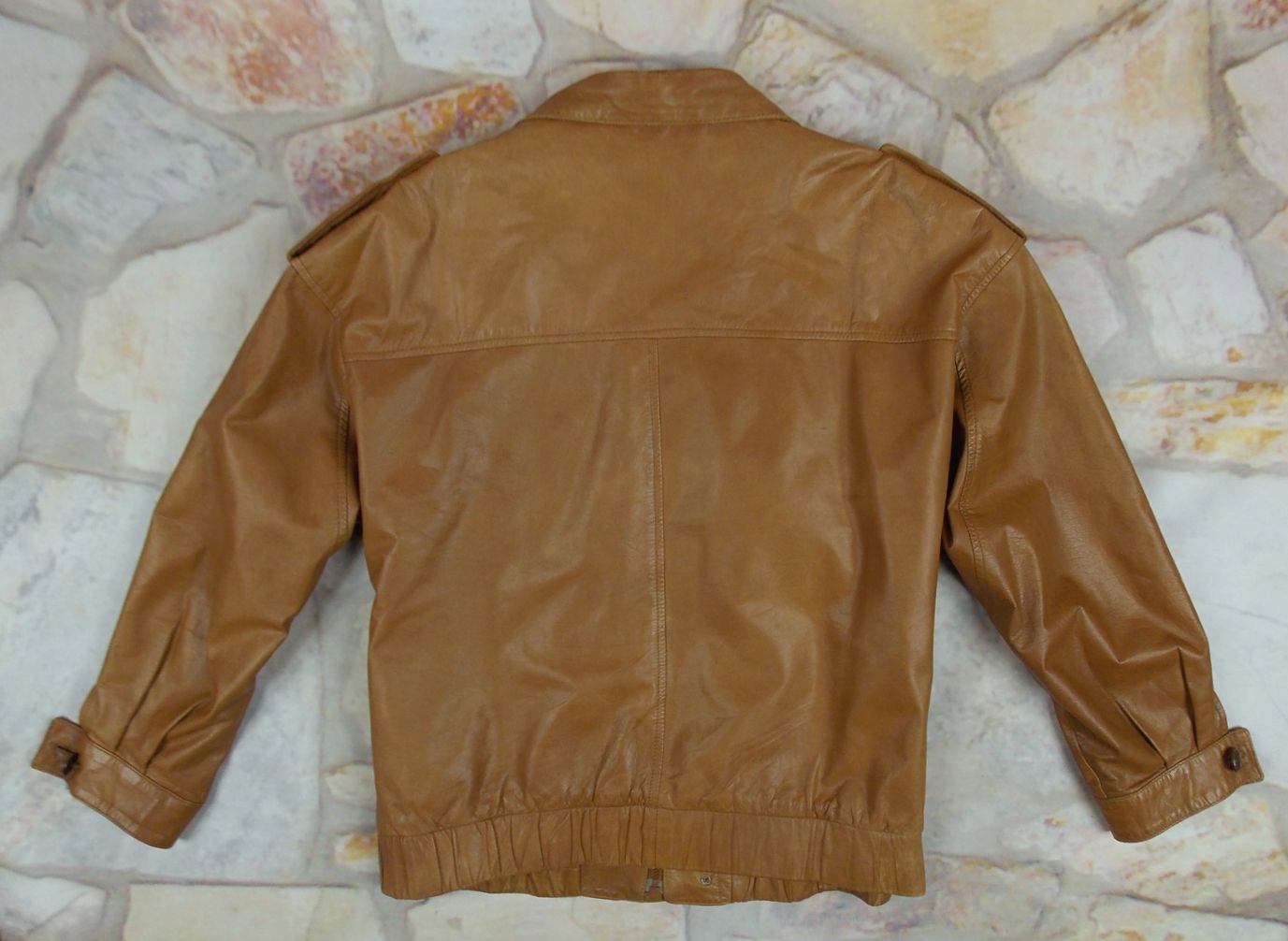 PAOLO NEGRATO KURTKA SKÓRZANA PILOTKA BOMBER 48 Kaptur bez kaptura