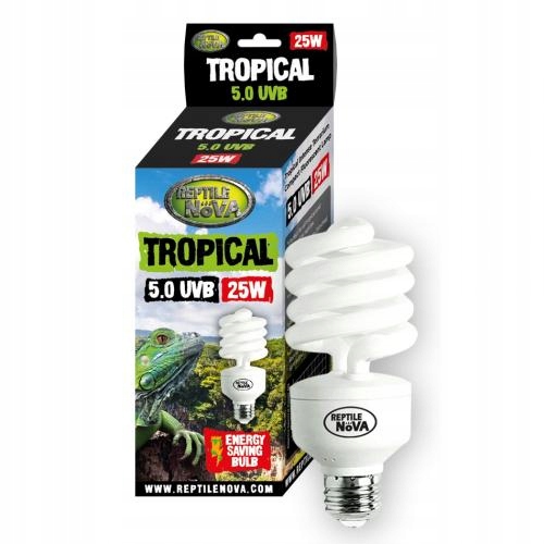 

Reptile Nova Żarówka Uvb 25W 5.0 Tropical