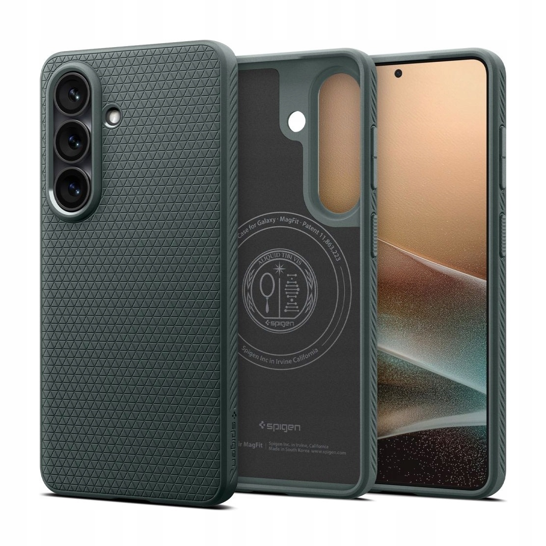 Etui do Samsung S26+ (Plus) Spigen Liquid Air Mag zielone