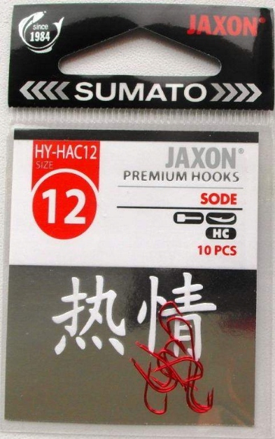 Jaxon haczyki Sumato Sode Nr 12 Czerwone