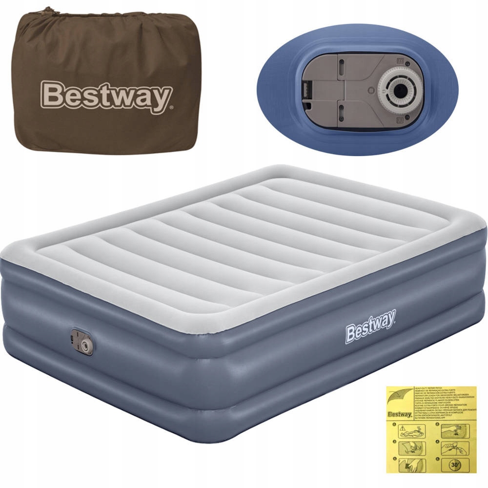 Matrace Nafukovací Dvoupostelová postel s Pumpou el. 203x152x51cm Bestway