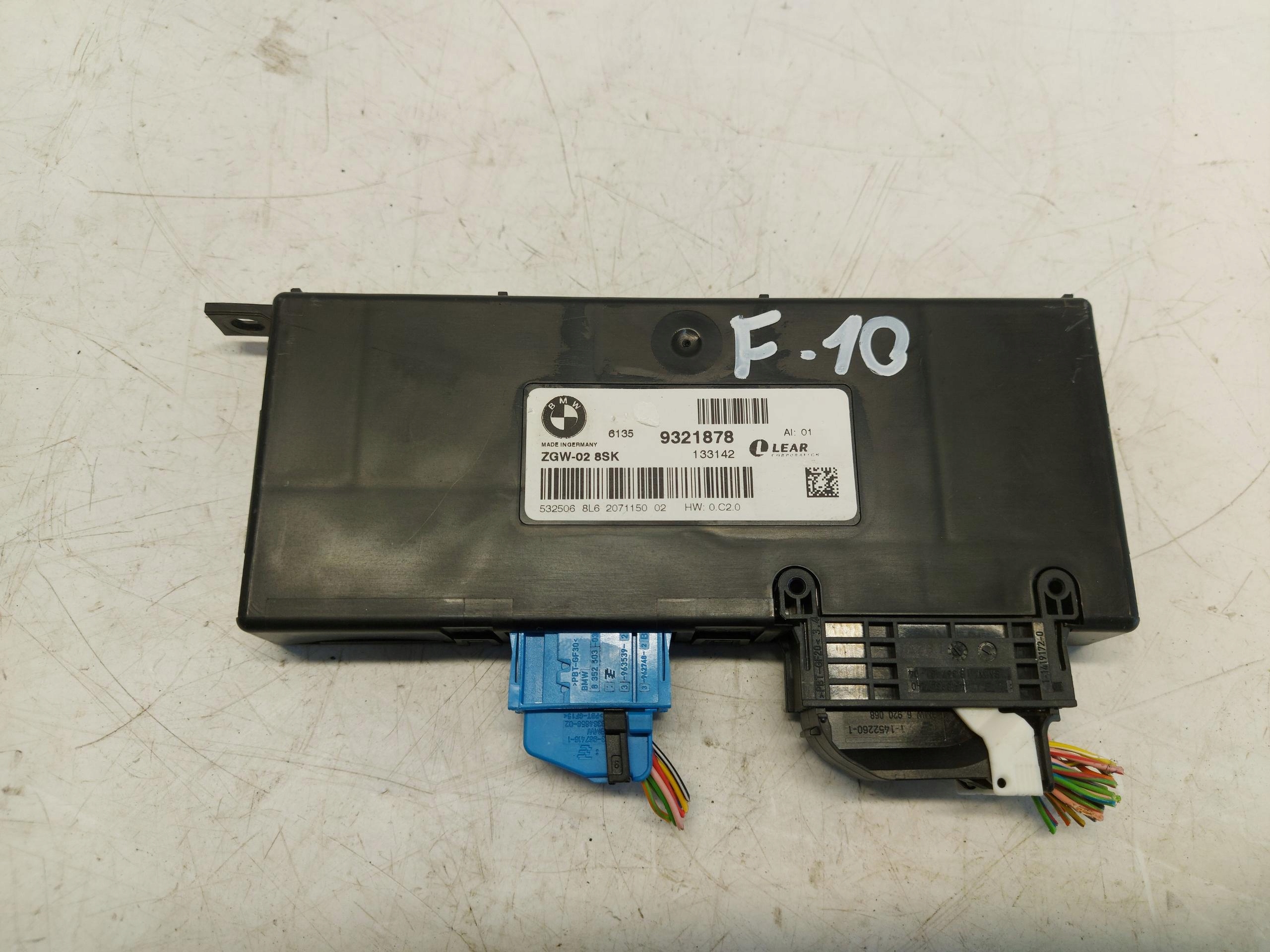 BMW F10 M5 M6, 2013 module control unit gateway komfortu zgw 9321878