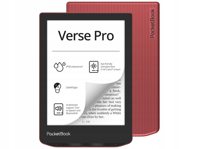 Czytnik E-Booków Pocketbook Verse Pro 634 Czerwony