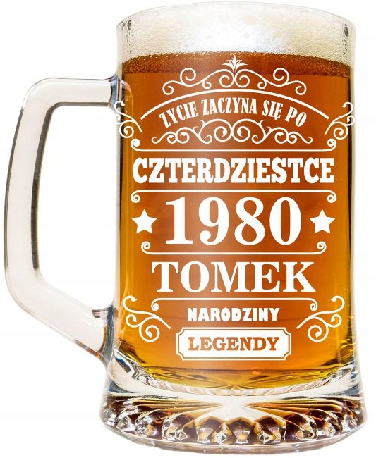 

Kufel Piwo Dzień Ojca Taty Urodziny Grawer