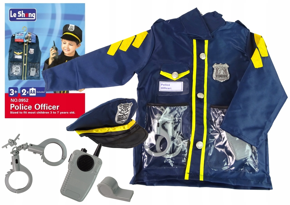 

Strój Przebranie Policjanta Odznaka Karnawał