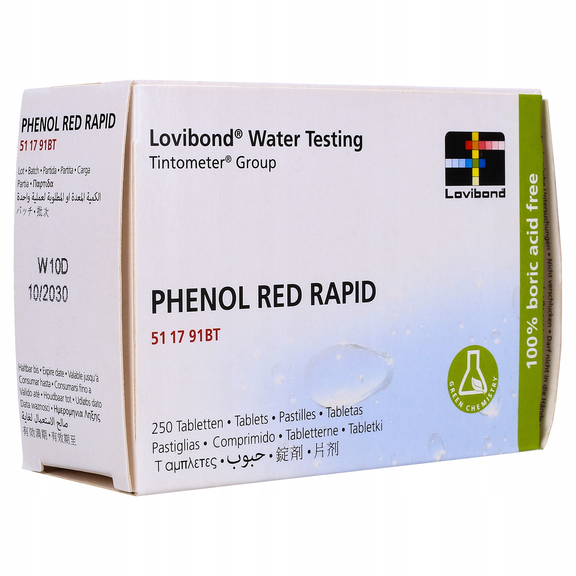 Tabletki do Testera Pomiar pH Wody Basen Jacuzzi Phenol Red Rapid x10