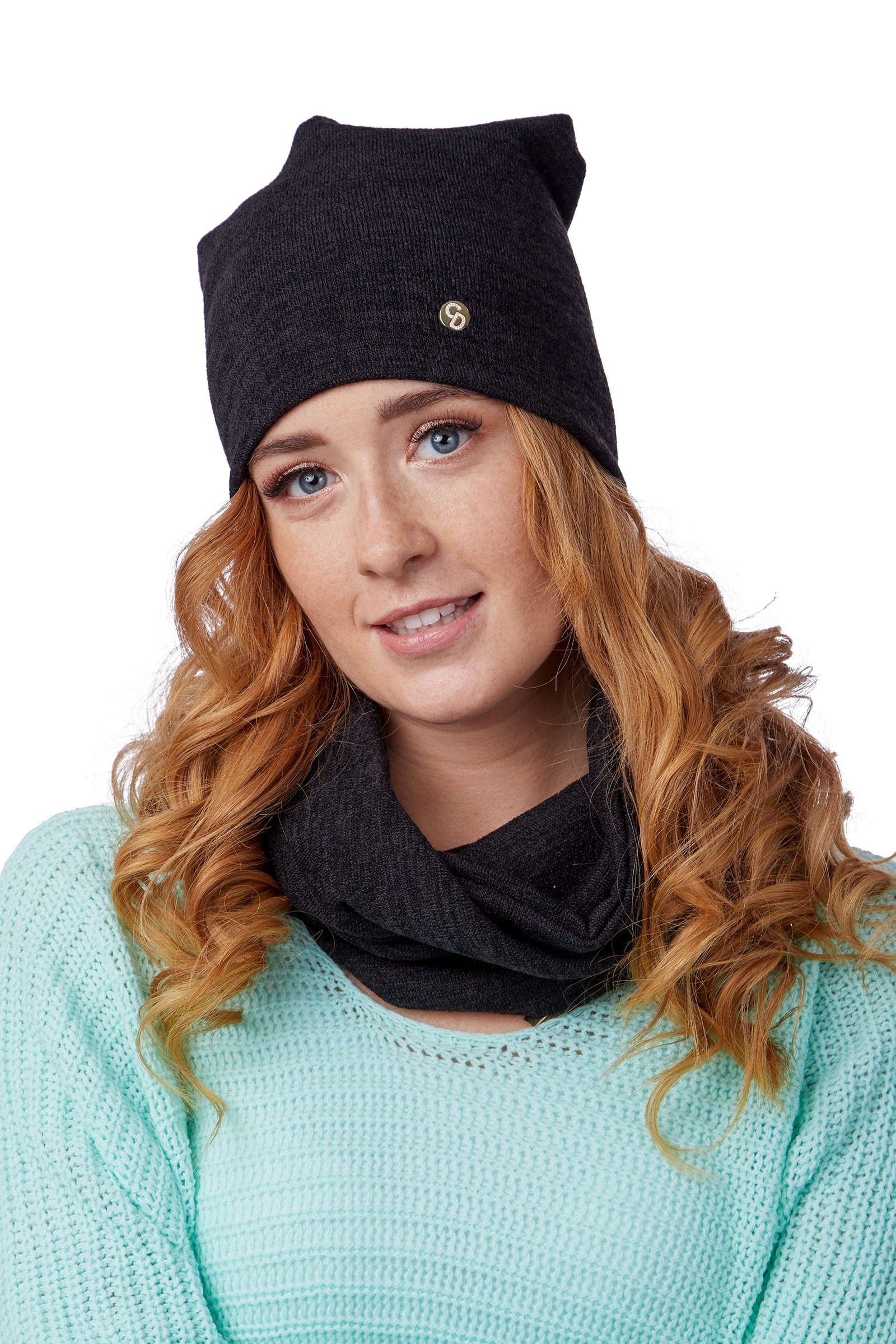 

Komplet Damski Czapka beanie + Komin tunel *kolory