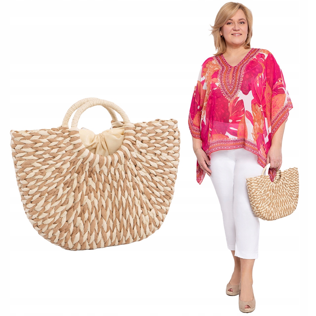 Béžová pletená kabelka Uni.