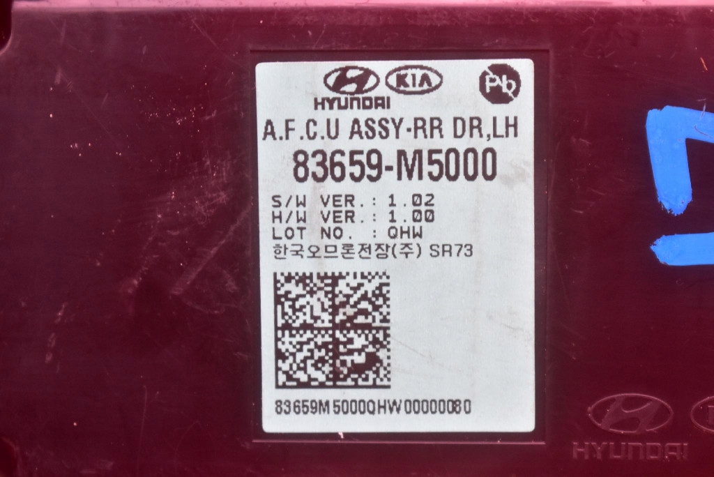 control unit module door left rear part 83659-M5000 HYUNDAI NEXO 18