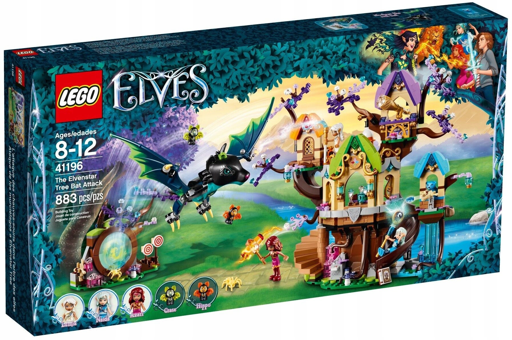 Lego Elves 41196 Útok netopýrů na strom Elvenstar Nové