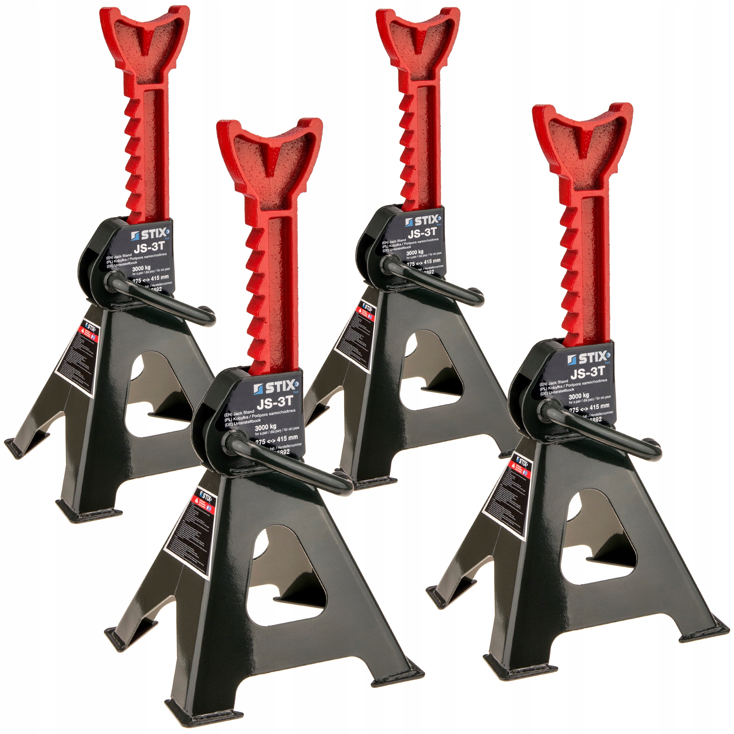 KOBYŁKI SAMOCHODOWE WARSZTATOWE 3T MOCNE PODPORY STOJAKI REGULOWANE 4 SZT.