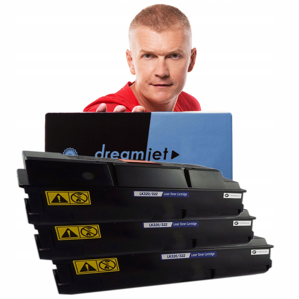 3x Toner pro Kyocera TK320 FS-4000DTN FS-3900DTN