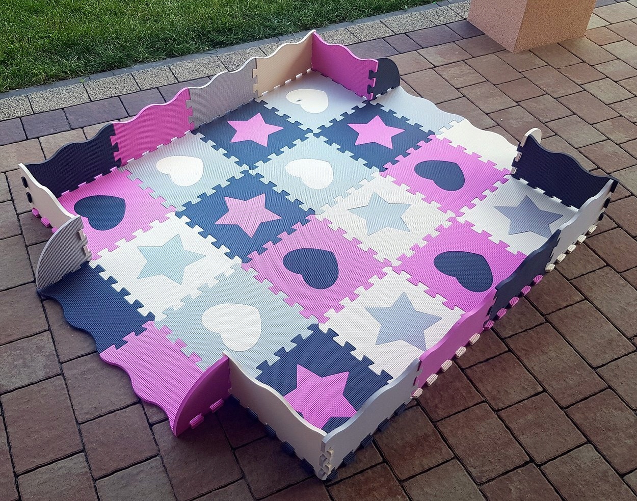 DUŻA MATA PIANKOWA 52 PUZZLE GRUBA XXL BEZPIECZNA Certyfikaty, opinie, atesty CE