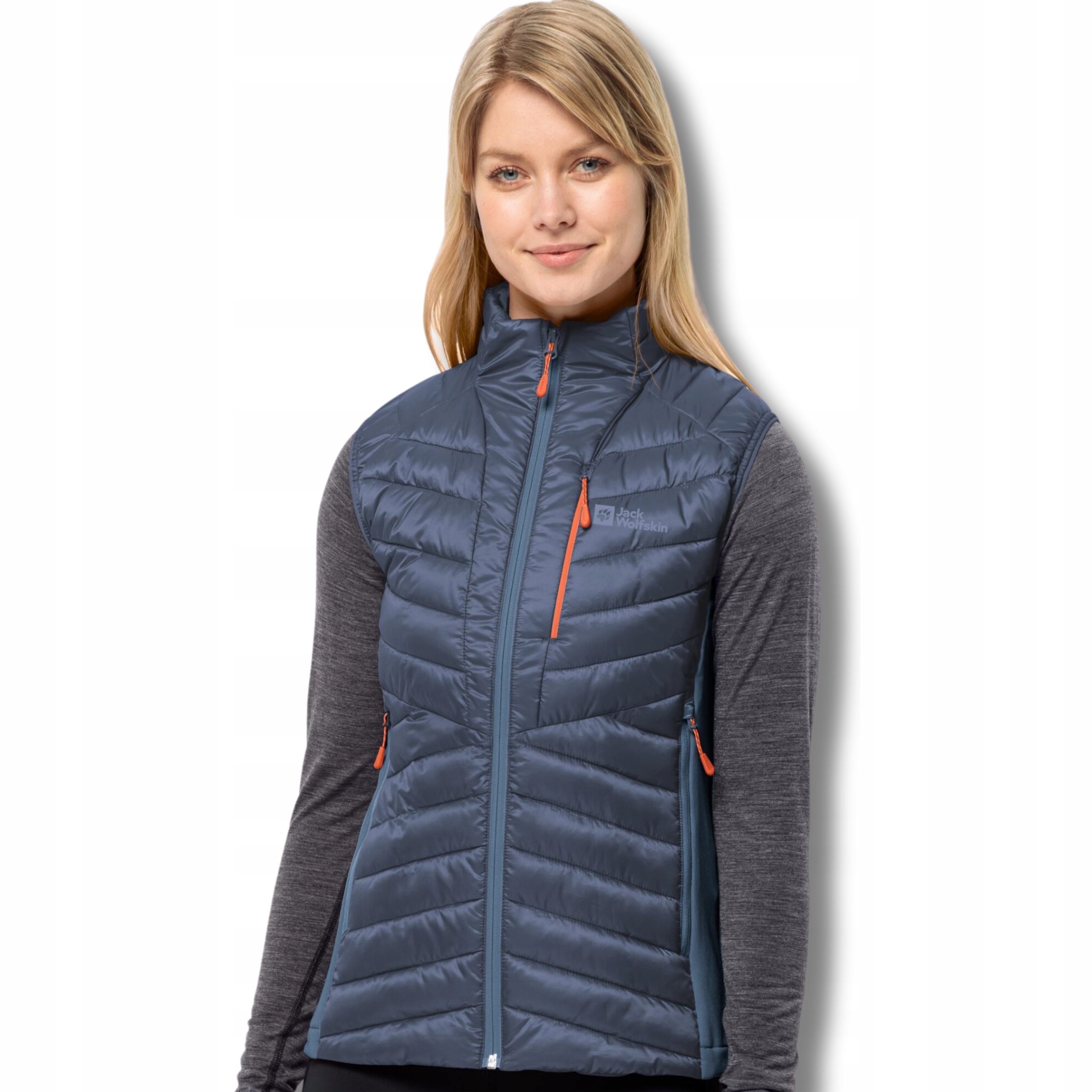 Damski Bezrękawnik Outdodoorowy Trekkingowy Jack Wolfskin Oddychający Xs