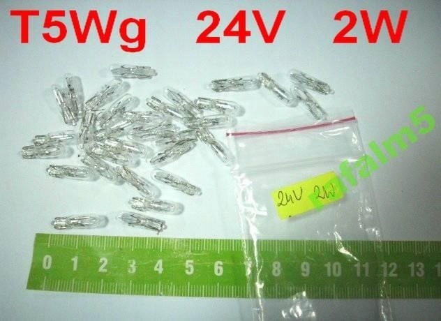 Żarówka samochodowa T5 R5 24V T5 2W T5WG 80mA