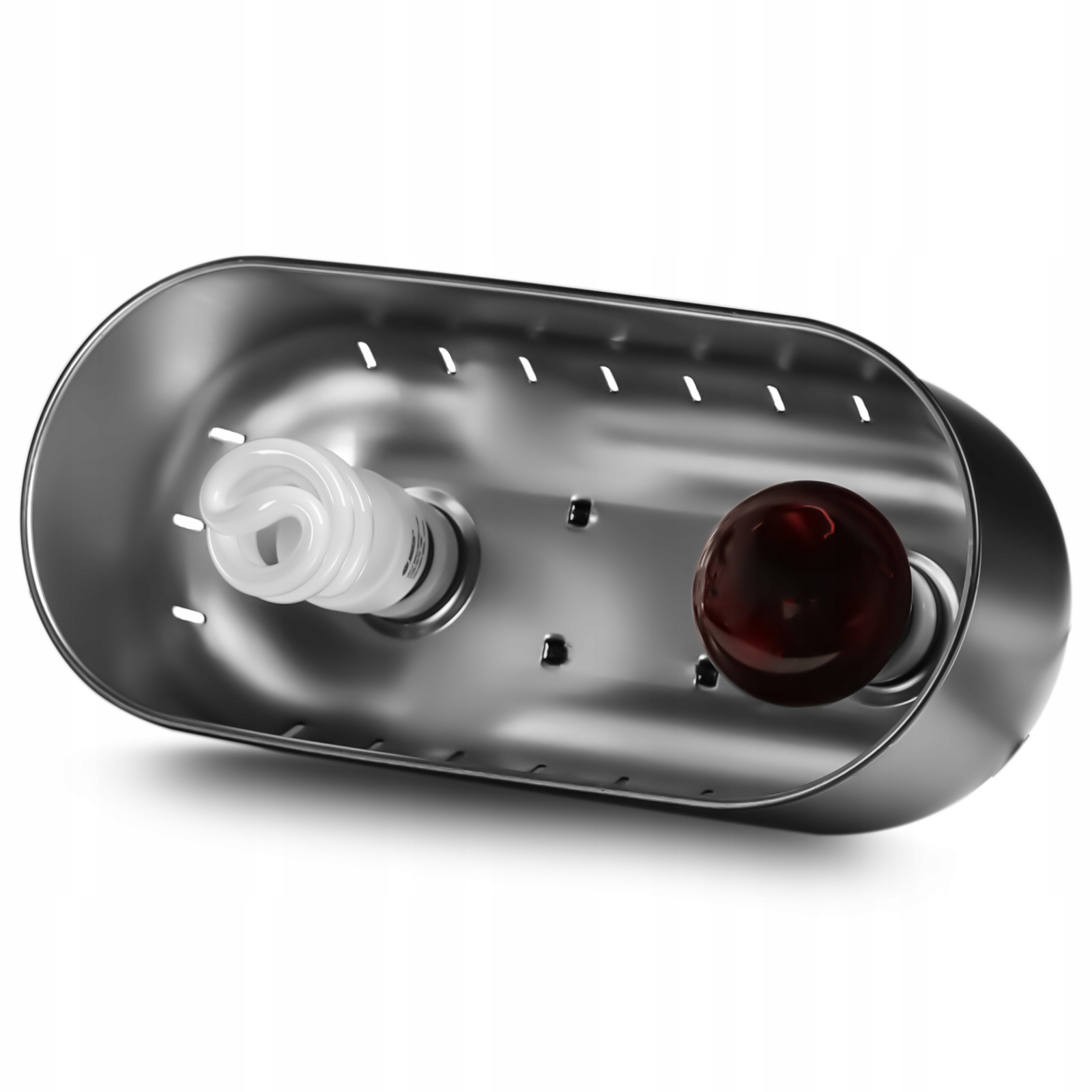 Lampa S Dvojitým Stínítkem Pro Terárium Na Žárovce, Emitory Tepla 2X150W