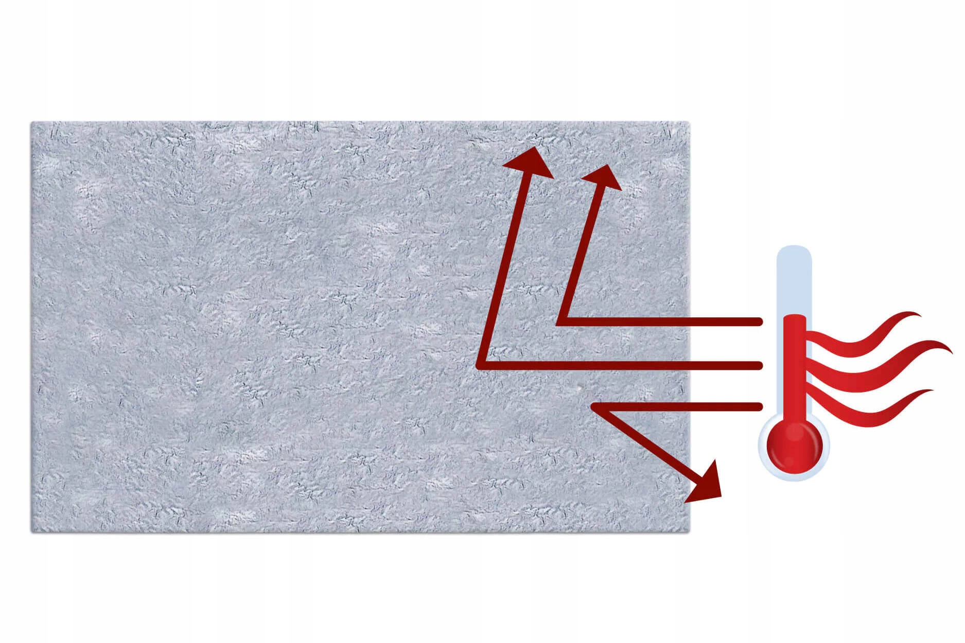 Ekran grzejnikowy MATA oddaje ciepło 100 x 55 cm Kolor szary