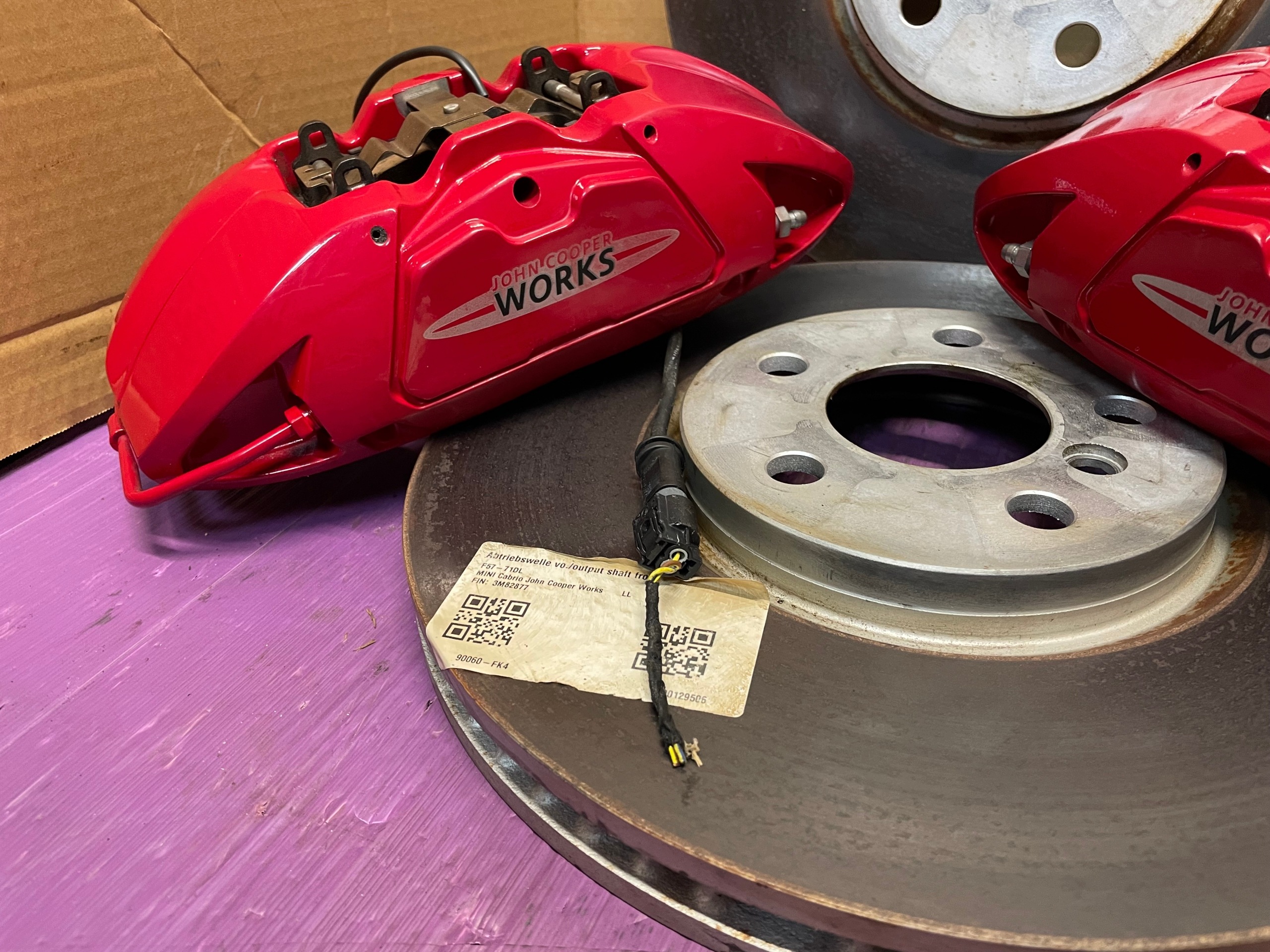 calipers discs brake + plates 335X30 MINI F55 F56 F57 JCW 974KM