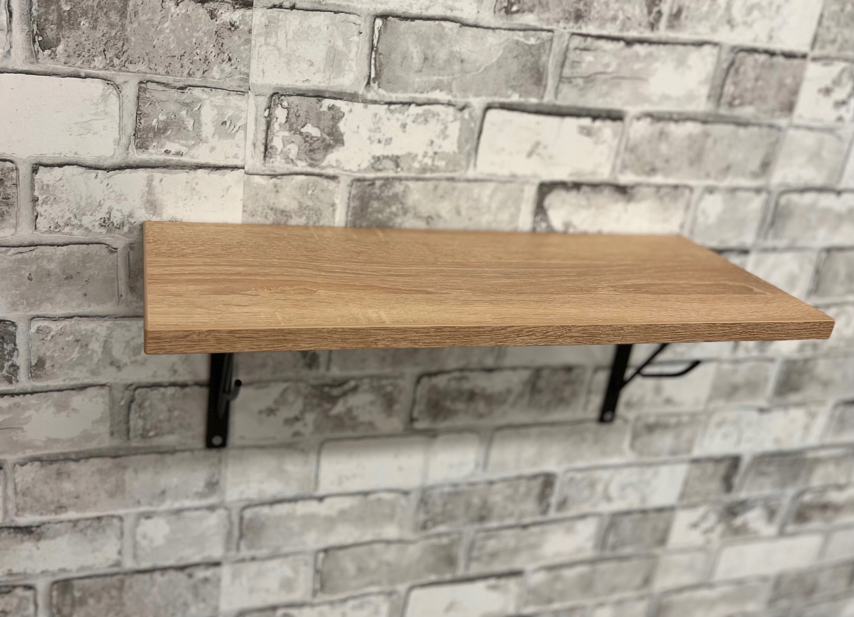 Półka wisząca ścienna loft industrial dąb 52 Głębokość mebla 19 cm