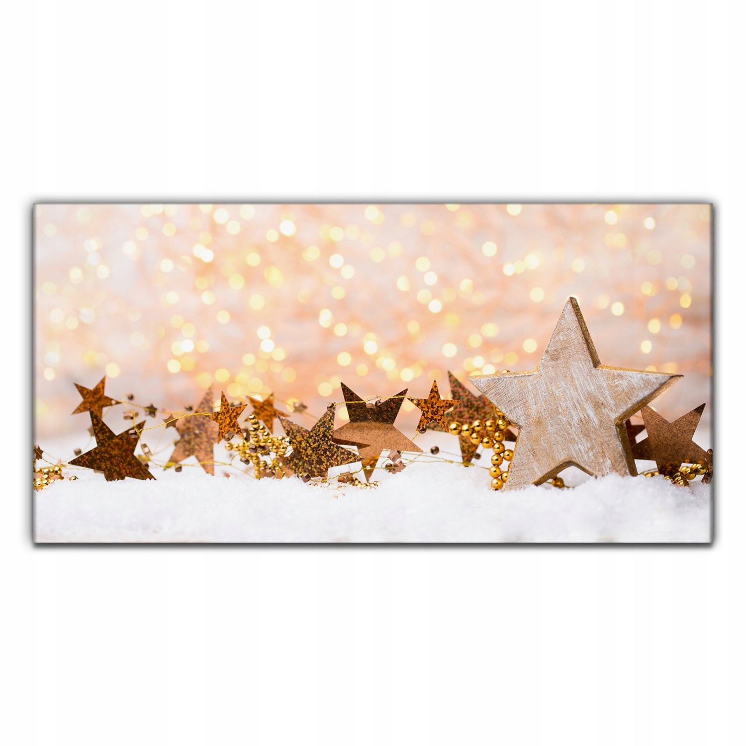 Obraz na plátne do obývačky Snehové hviezdy 140x70 cm
