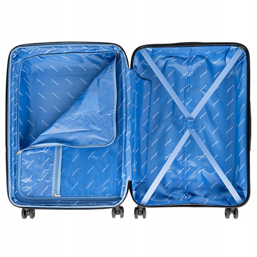 KMOPLET DWÓCH WALIZEK POSZERZANYCH DUŻA I MAŁA KABINÓWKA DO SAMOLOTU Cechy dodatkowe na czterech kółkach