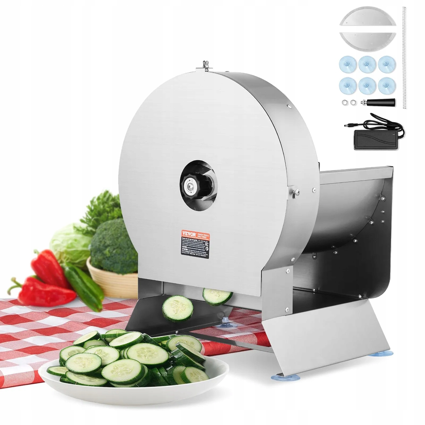 Elektrický krájač na zeleninu a ovocie 120 W Krájač Gastronomia 0-12 mm