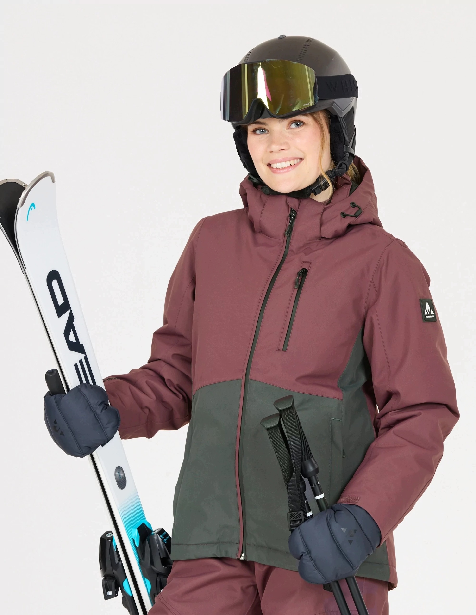 Kurtka narciarska damska Whistler Drizzle W-pro 10000 Fioletowy 44