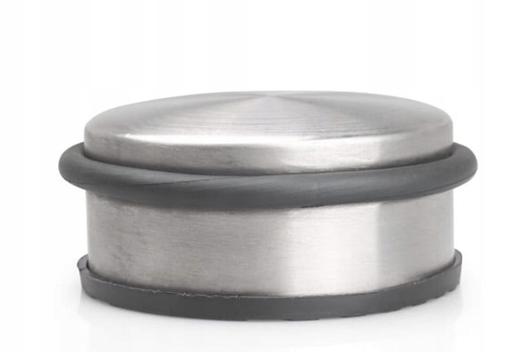 ODBOJNIK STOPER do DRZWI NISKI INOX WOLNOSTOJĄCY