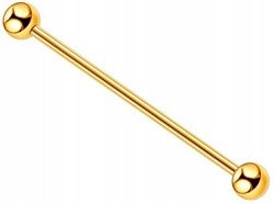 

Sztanga Industrial złoty Piercing 1,6/38/5