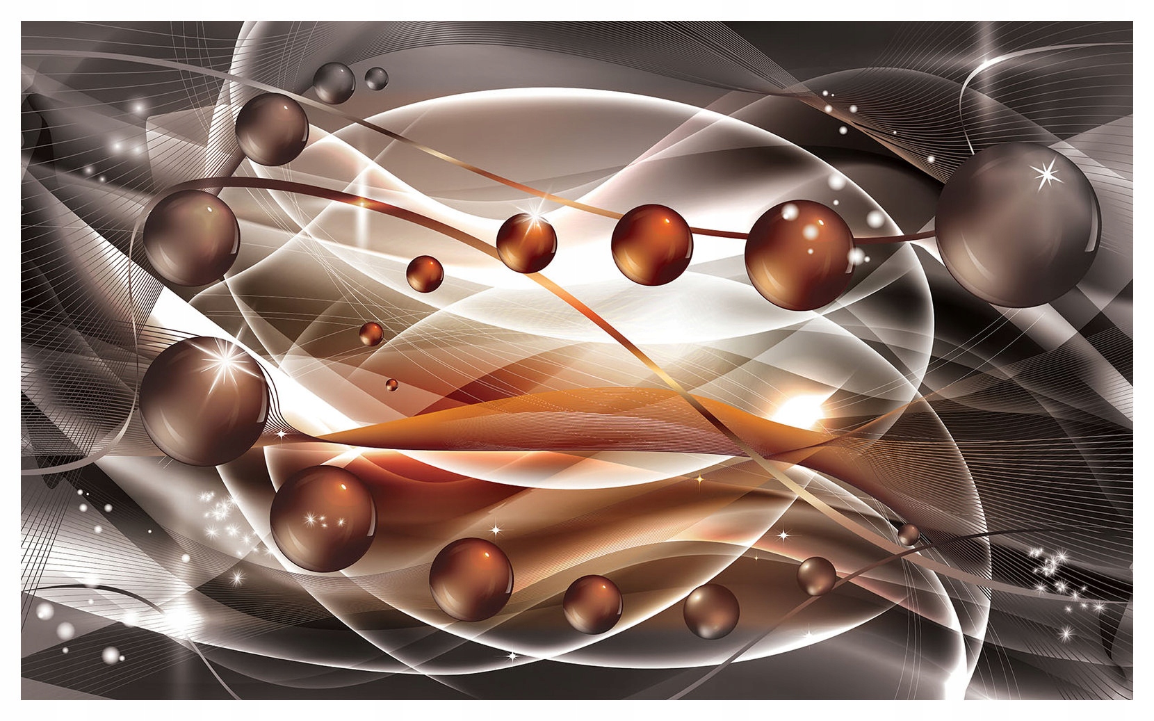 Fototapeta Sféry a linie Abstrakce Modern do obývacího pokoje 208x146 lepidlo