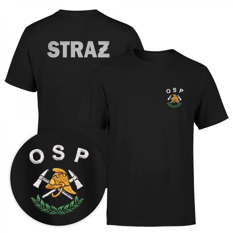 

S03 -s / Koszulka Osp straż pożarna Logo toporki