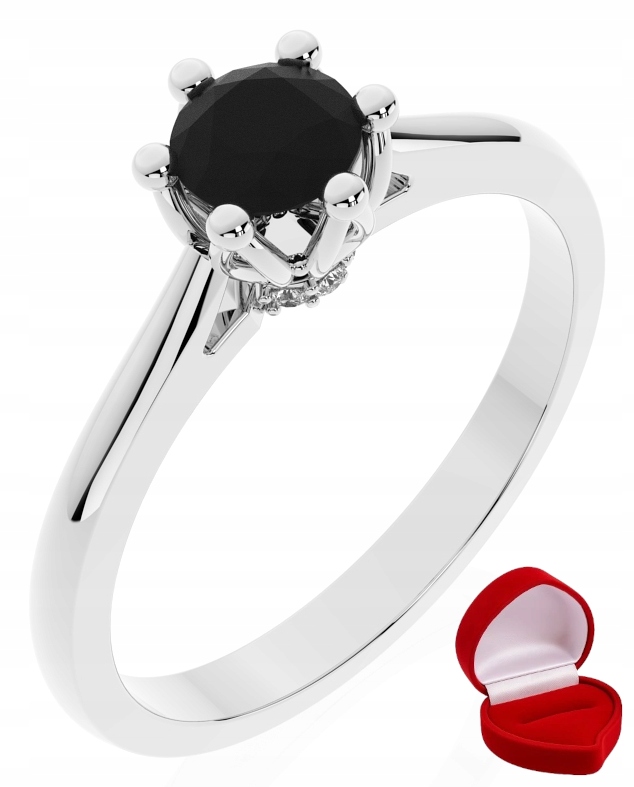 Zlatý Prstýnek 585 14k Brylant Č. 0,30 ct Bílé Zlato R26