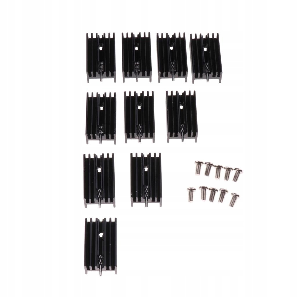 zr-10 Pcs Small Aluminium for TO Mosfet Producent bez marki