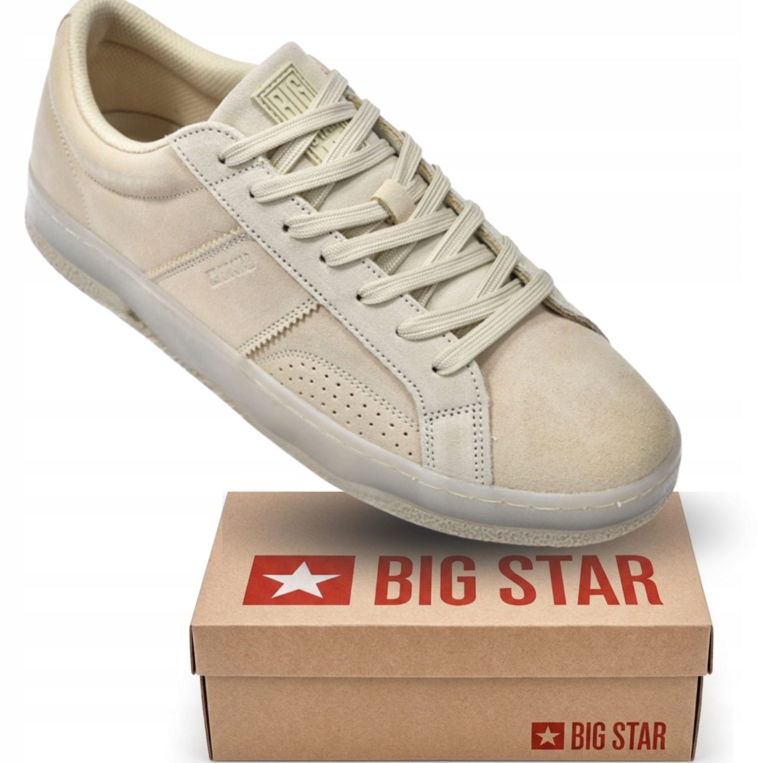 Pánské boty Big Star RR174351 béžové klasické semišové tenisky