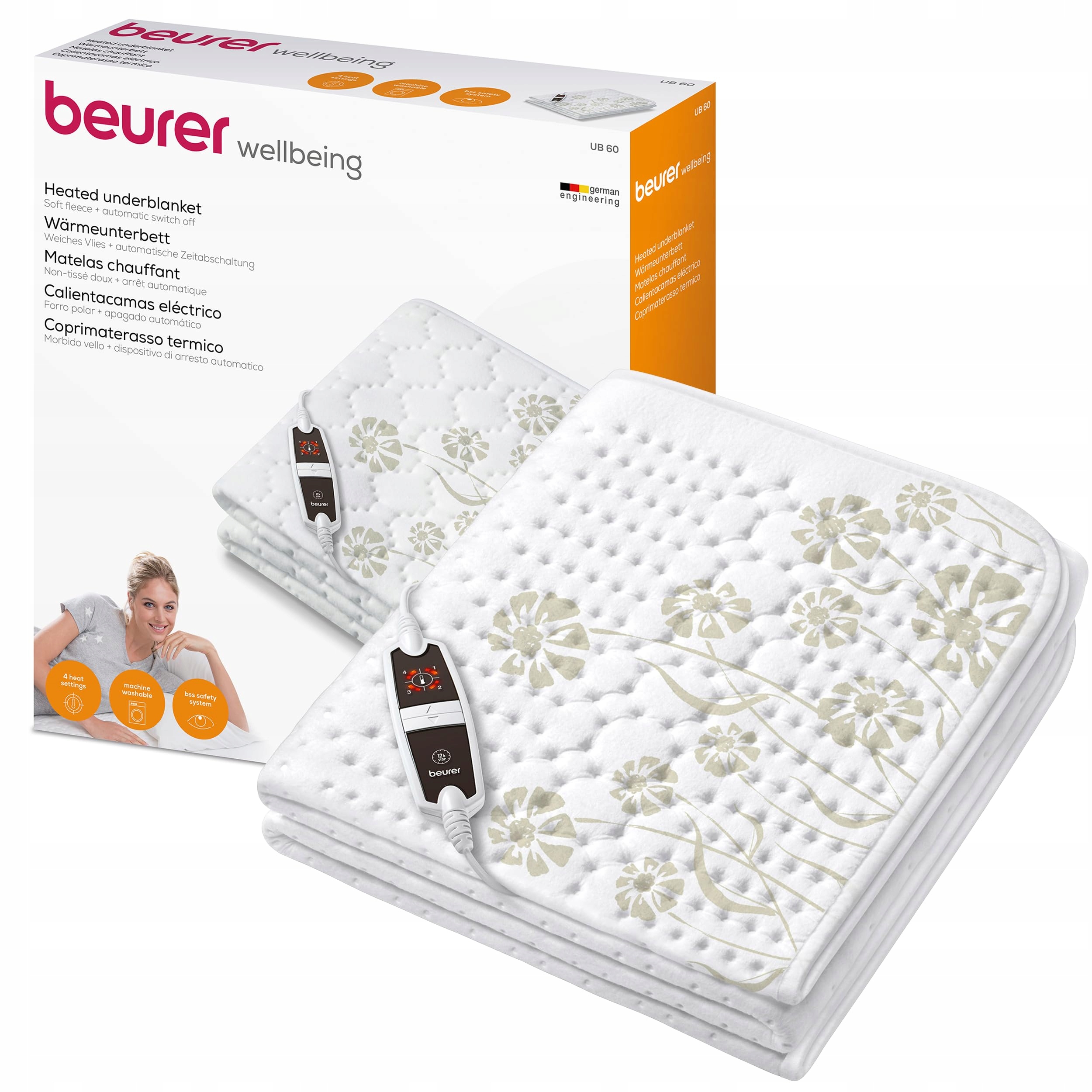 Mata elektryczny beurer UB-60 biały