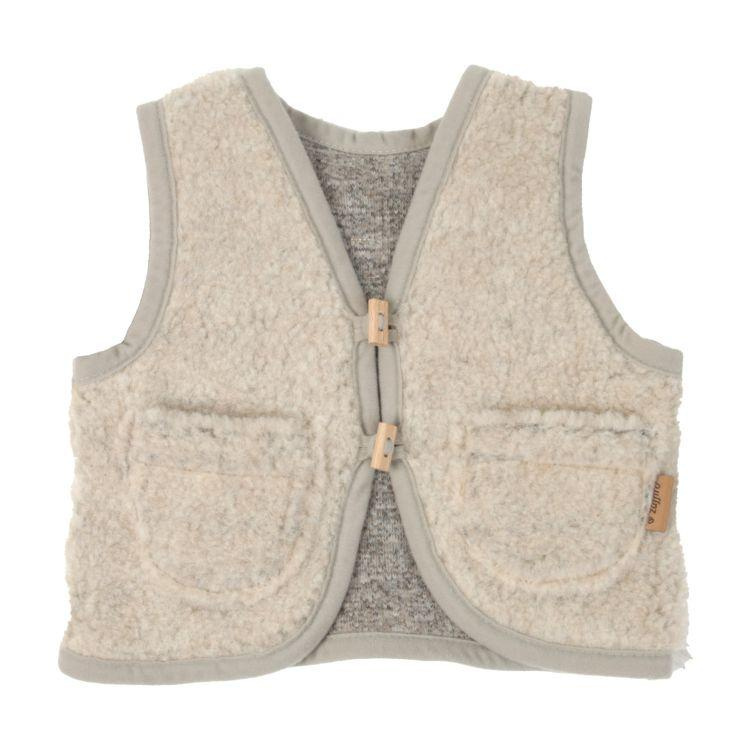 Zaffiro Kamizelka 100% wełna Baranek Beige 134/140