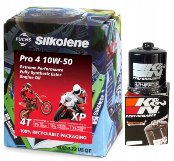 

Olej do motocykla Silkolene Pro 4 10w50 Filtr