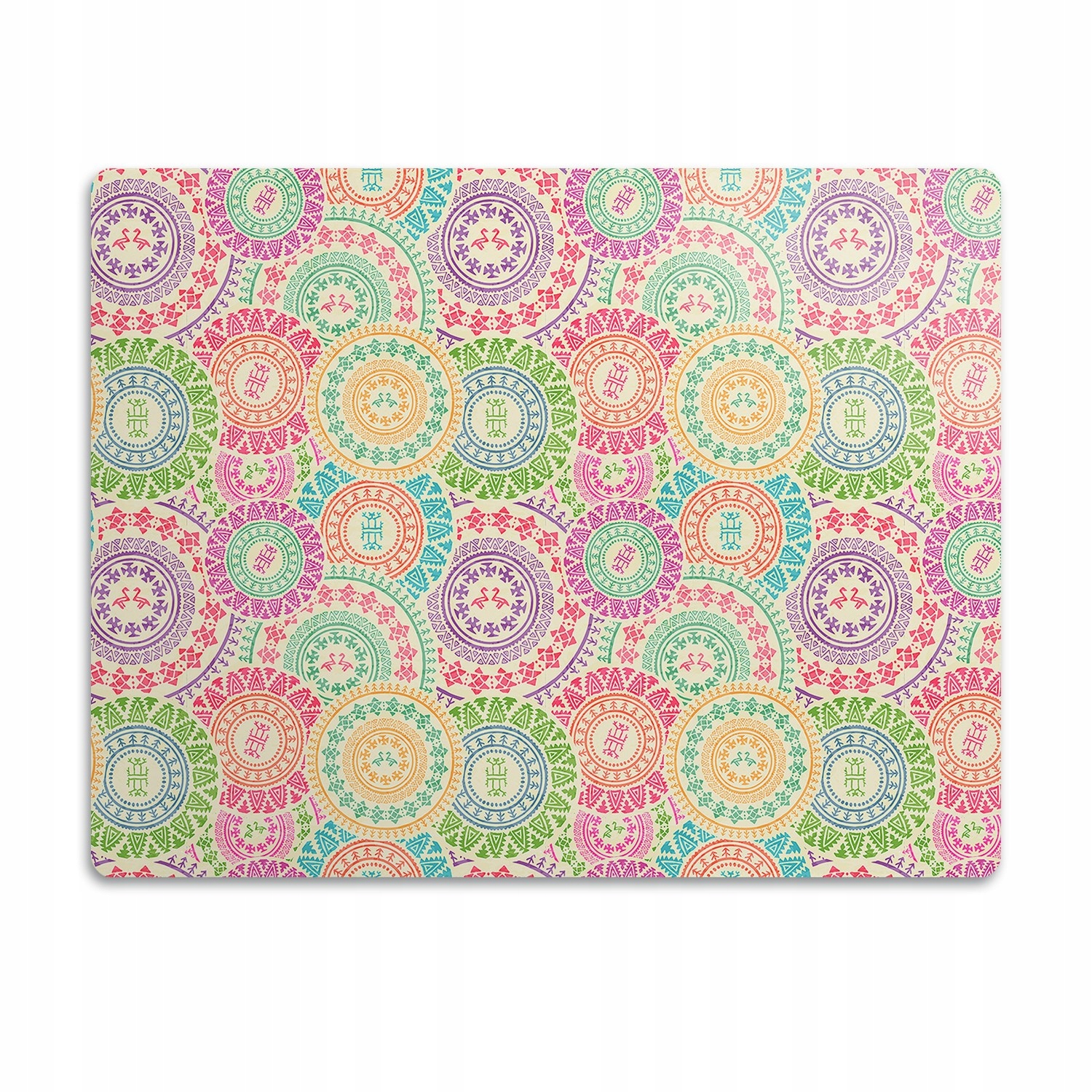 Levně Podložka pro kočky a psa pod misky kulatý vzor 60x40 cm