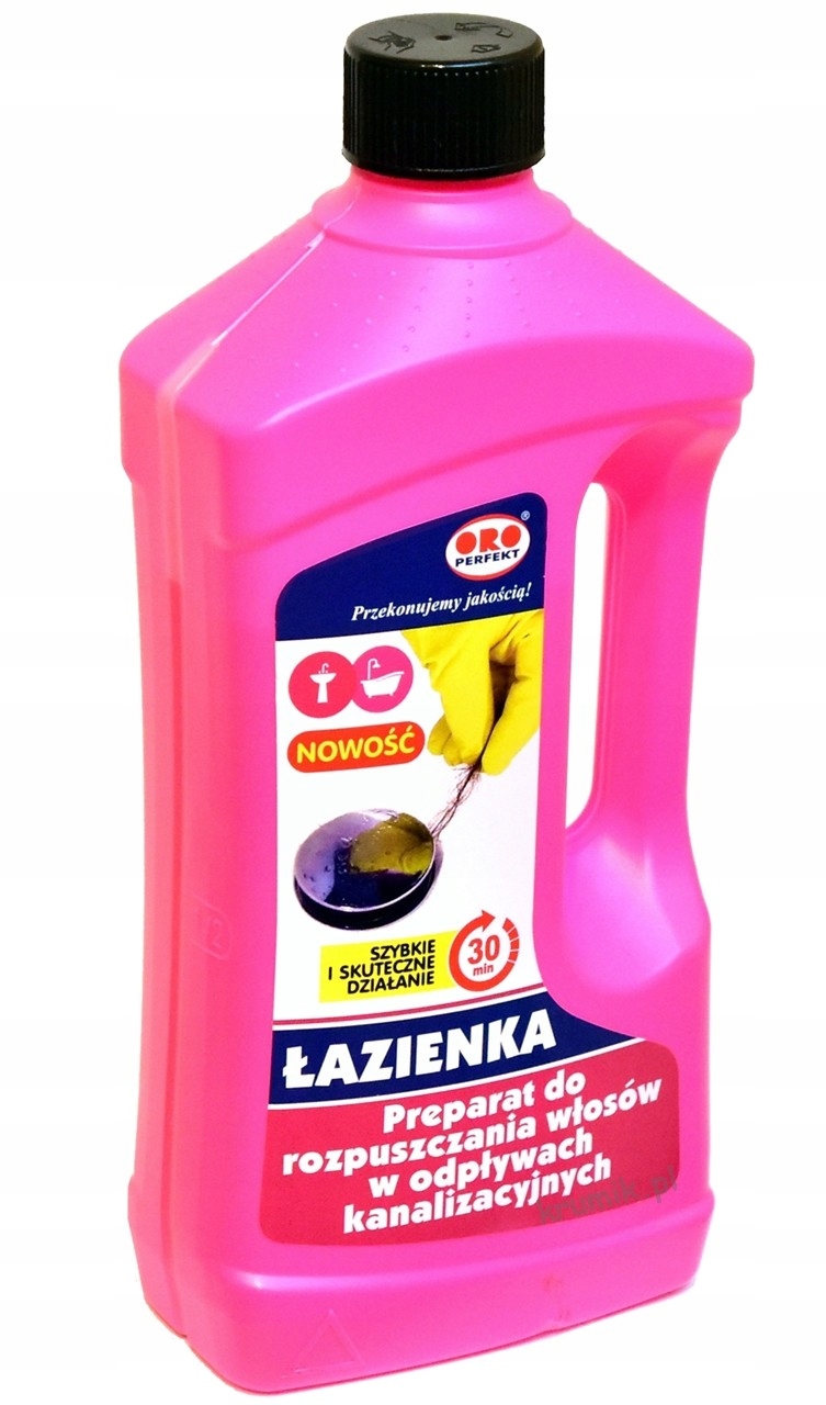 

Oro preparat do rozpuszczania włosów w odpływach