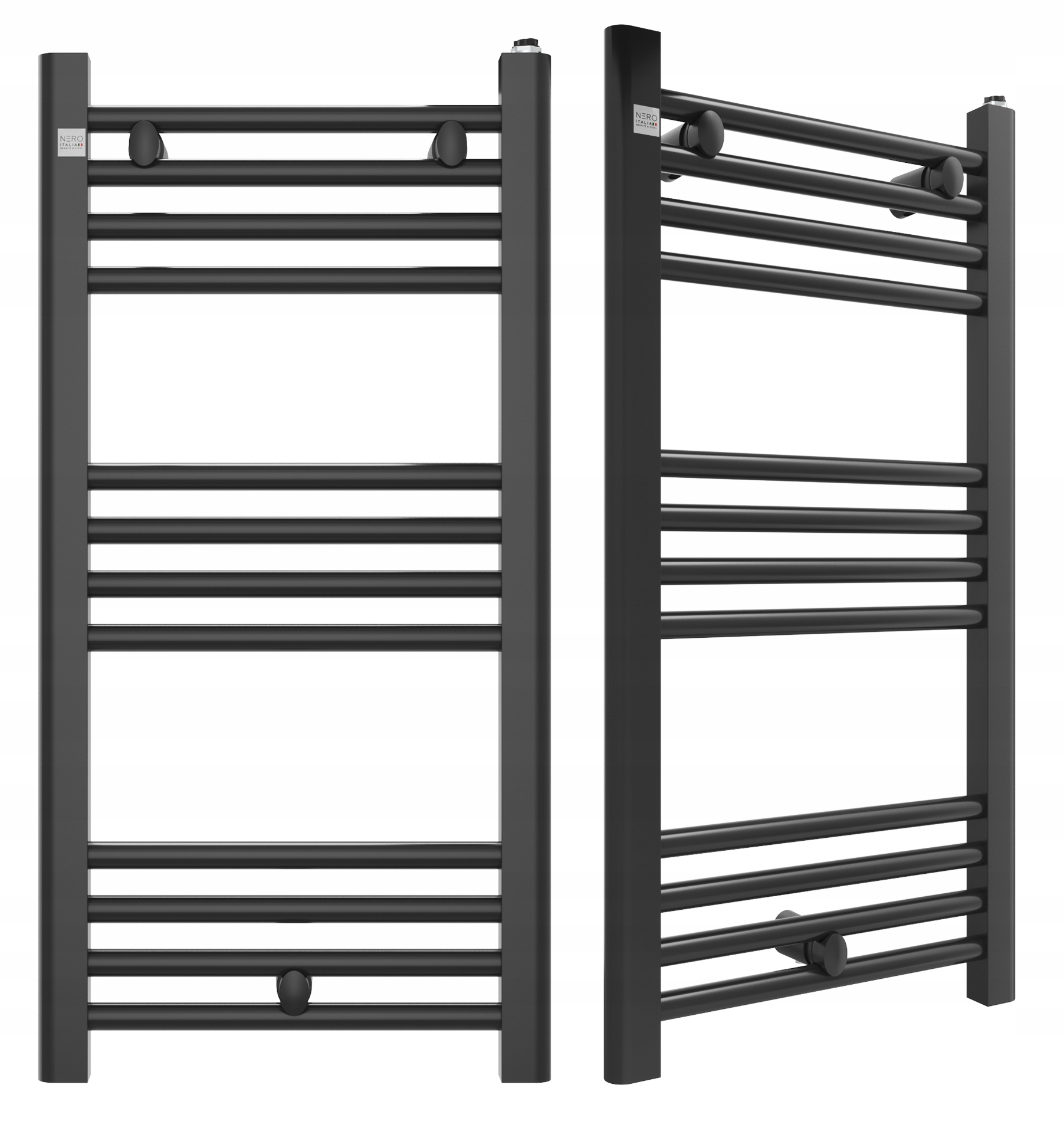 Koupelnový Radiátor 40/80 cm Černý Žebříkový Radiátor Moderní Puerto