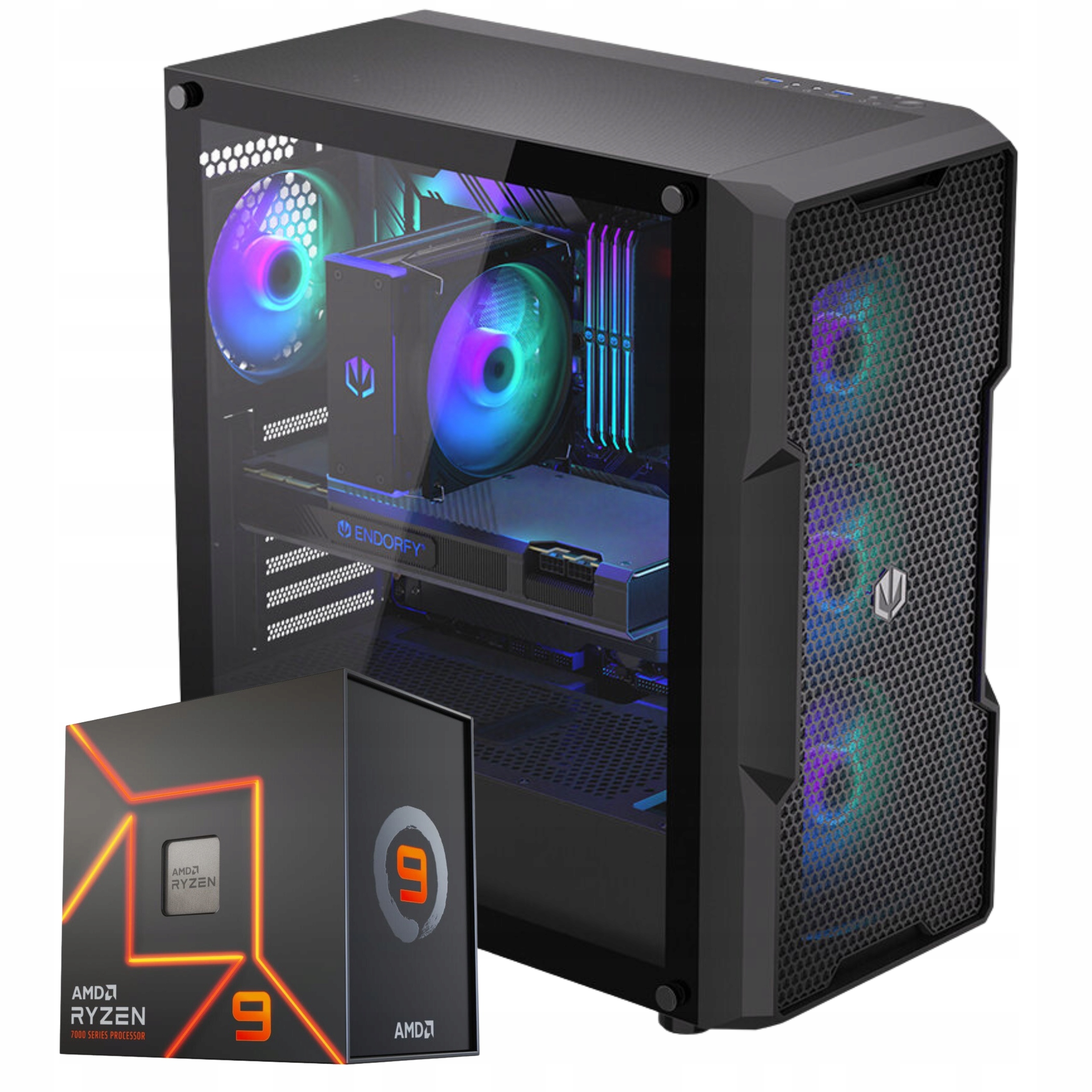 KOMPUTER GAMINGOWY RYZEN 9 7950X3D RX 7900 XTX 32GB DDR5 2TB M2